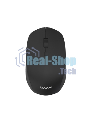 Мышь беспроводная Maxvi MWS-03 черный, 4 кнопки, 1600 dpi