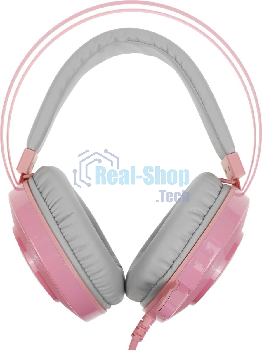 Гарнитура проводная с микрофоном A4 Bloody G521 розовый 2.3м мониторные USB оголовье (G521 (PINK))