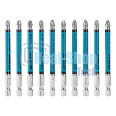 Бита Gross PZ2х90 мм, сталь S2, кругл., 10 шт.