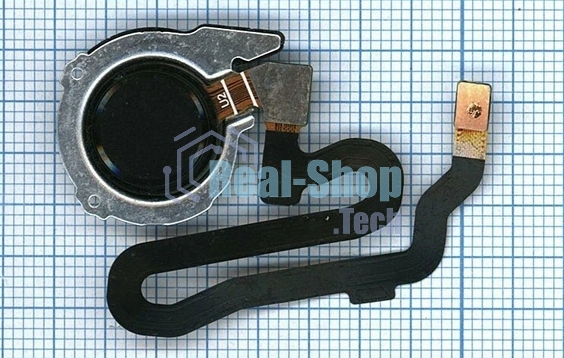Кнопка HOME в сборе с механизмом и шлейфом для Huawei Honor 8, черная