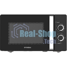 Микроволновая печь Hyundai HYM-M2012 черный/хром, 23 л, 800 Вт, переключатели - поворотный механизм
