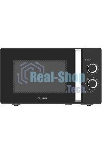 Микроволновая печь Hyundai HYM-M2012 черный/хром, 23 л, 800 Вт, переключатели - поворотный механизм