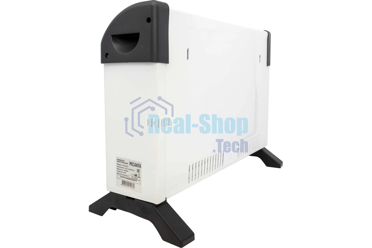 Конвектор Ресанта ОК-2000С белый, 2000 Вт, 25 м2, термостат