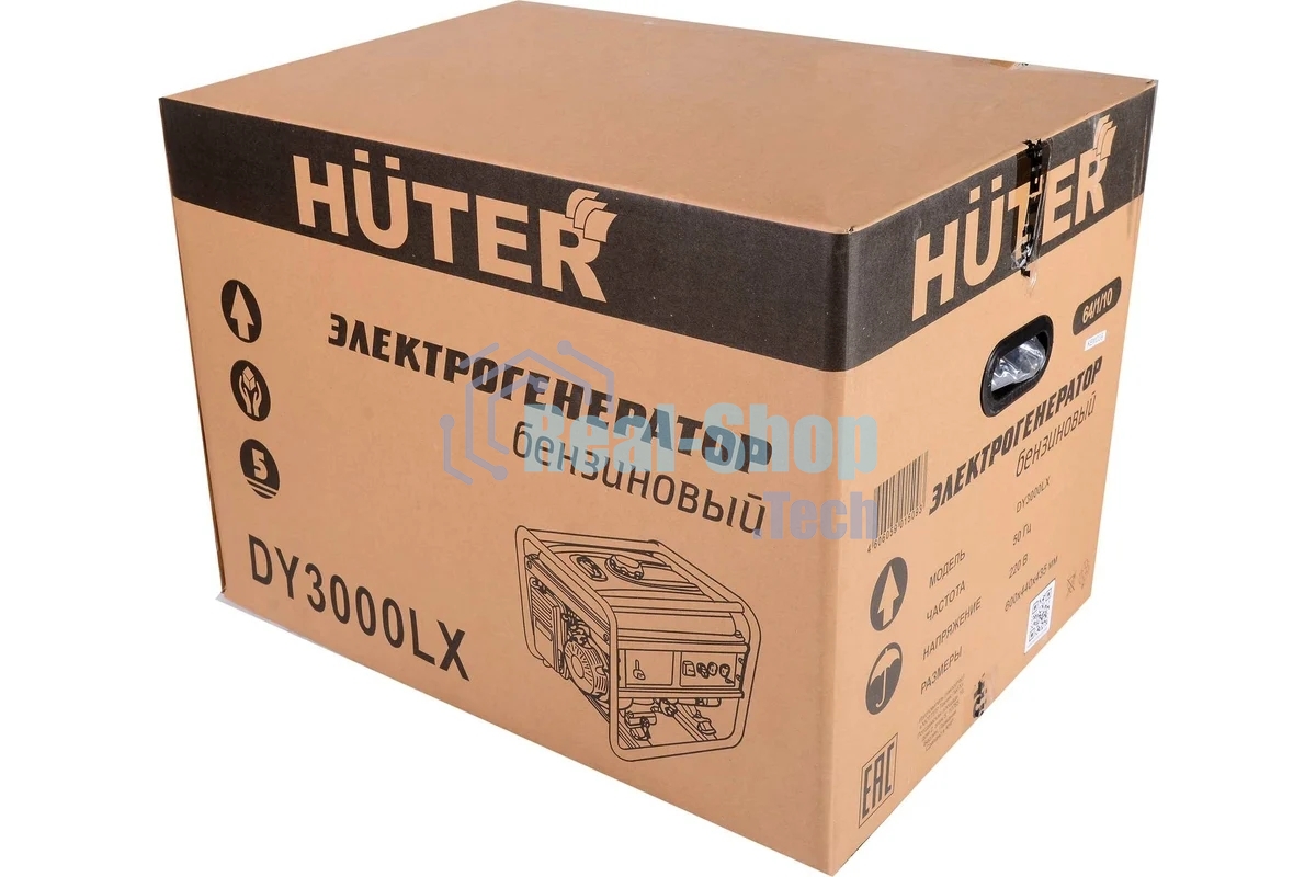 Электрогенератор бензиновый Huter DY3000LX, 2.7 кВт, 67 дБ, 45 кг