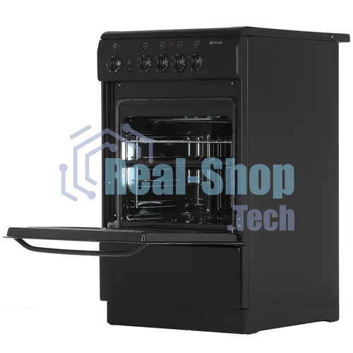Плита электрическая De Luxe 506004.04ЭС 031 черный, конфорок 4 шт, духовка 60 л, 50 см x 87 см x 60 см