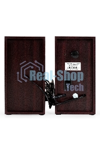 Акустическая система 2.0 ExeGate Maestro SPS-590 (Активная, питание 220В, 2х3Вт, 30-18000Гц, темное дерево, Color Box)