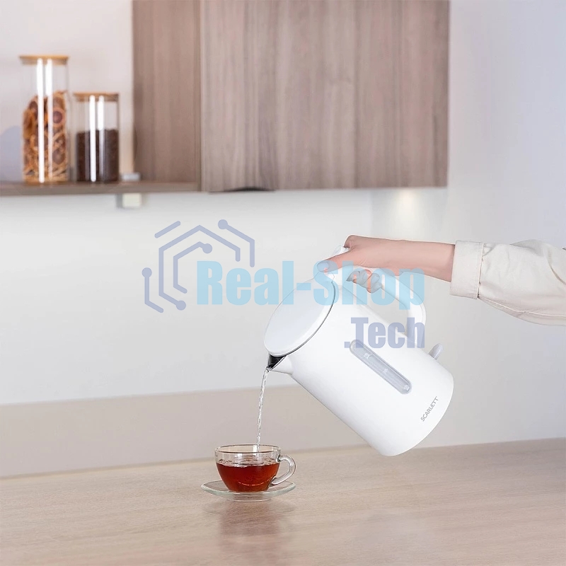 Чайник электрический Scarlett SC-EK21S31 белый