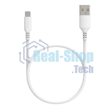 Кабель Maxvi MC-A01 plus white USB-A - microUSB, 2A ток макс. нагрузки 2А, макс. напряжение 5V; стандарт USB 2.0; длина 1.2м, материал PVC, белый
