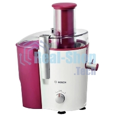 Соковыжималка Bosch MES25C0 белый/бордовый, центробежная, 700 Вт, 1250 мл, механическое