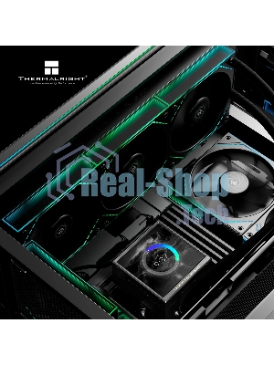 Система водяного охлаждения Thermalright Peerless Vision 360 Soc-AM5/AM4/1200/1700/1851 черный 4-pin 28.1dB Al LCD Ret (P-VISION-360-BL-ARGB)