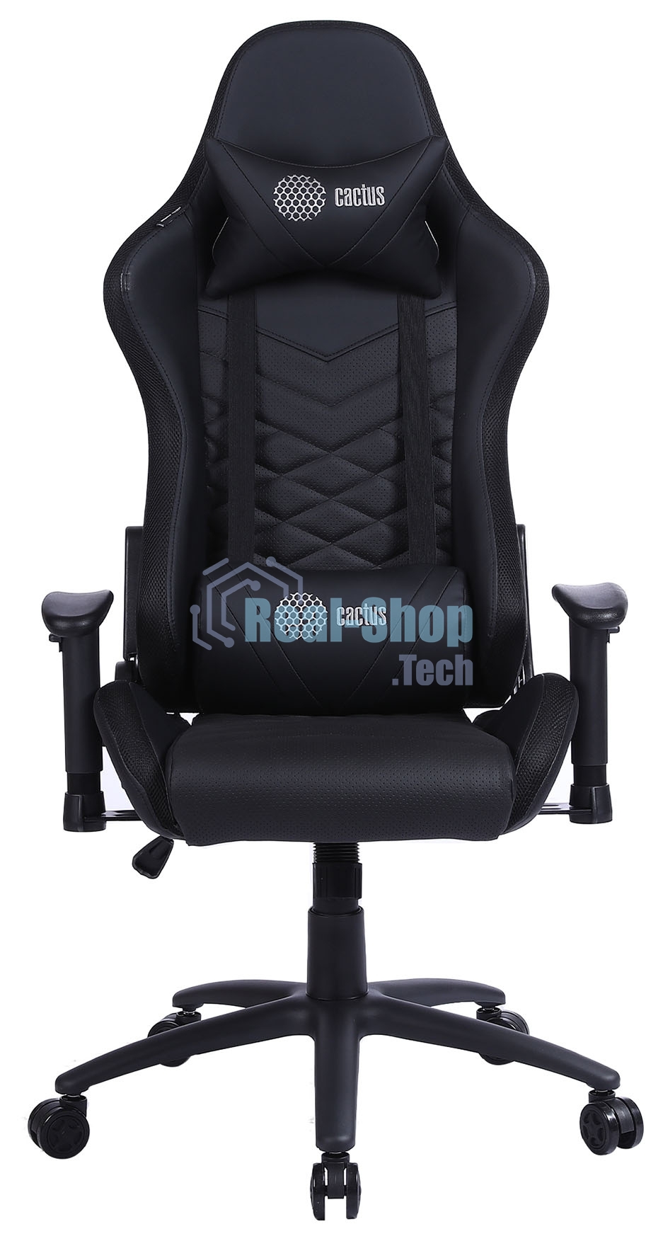 Кресло игровое Cactus CS-CHR-0099BL черный сиденье черный эко.кожа с подголов. крестовина металл пластик черный