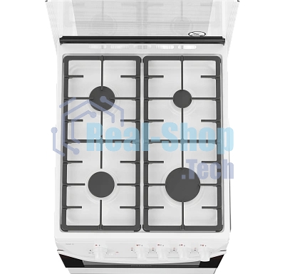 Плита газовая Darina 1D1 GM 241 008 W белый/черный, конфорок 4 шт, духовка 50 л, 50 см x 85 см x 60 см