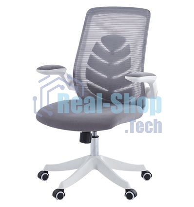 Кресло офисное для оператора Chairman CH565 серый, белый пластик