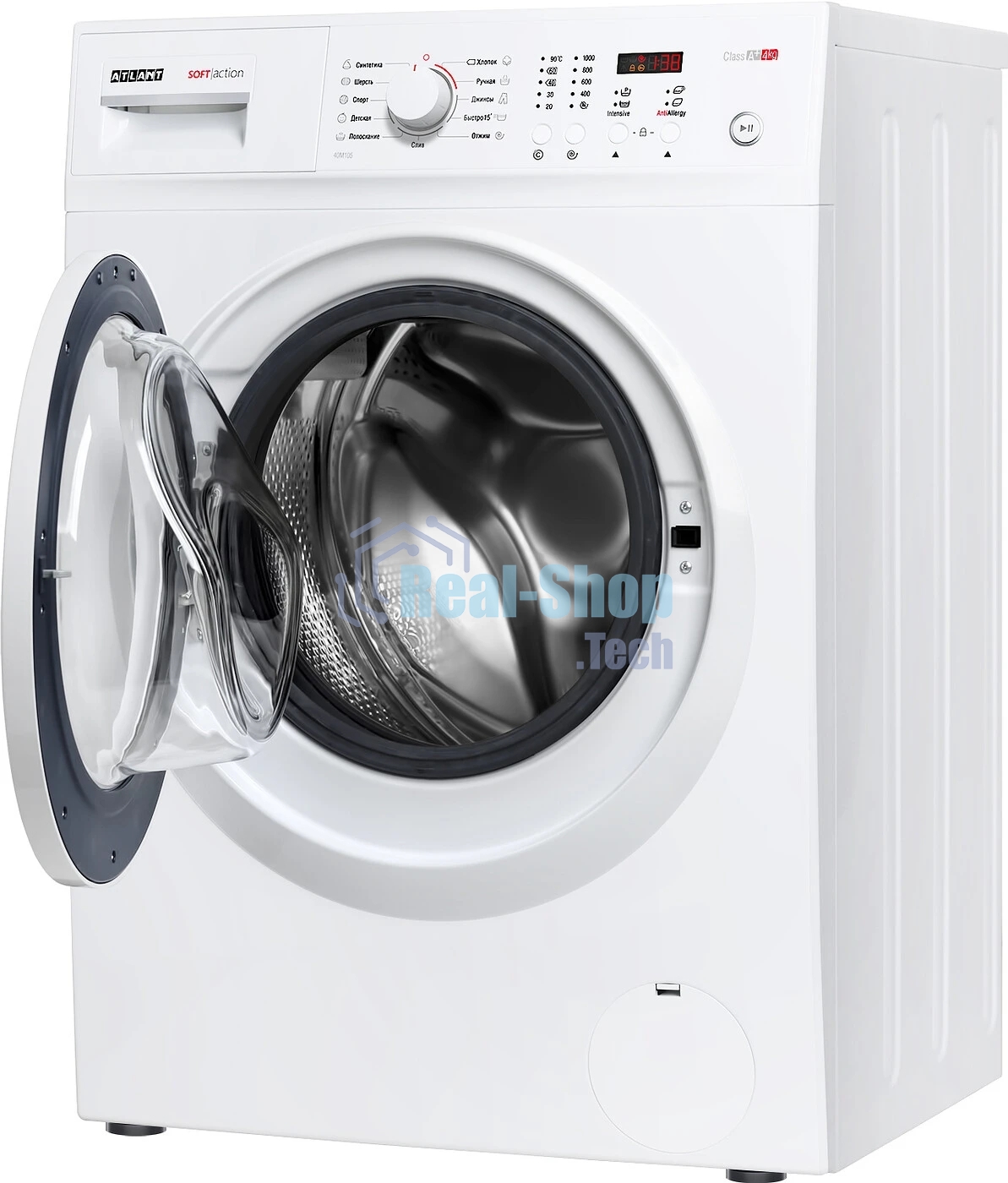 Стиральная машина Atlant СМА 40М105-00 белый, загрузка фронтальная 4 кг, 1000 об/мин., класс: А+