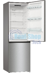 Холодильник Gorenje NRKE62XL серебристый металлик двухкамерный 203/99л морозилка снизу, No Frost