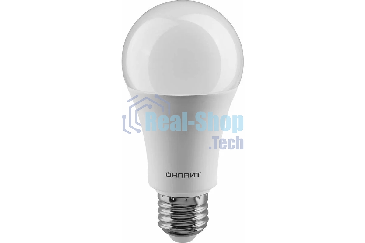 Лампа светодиодная ОНЛАЙТ 61159 OLL-A60-20-230-6.5K-E27 грушевидная