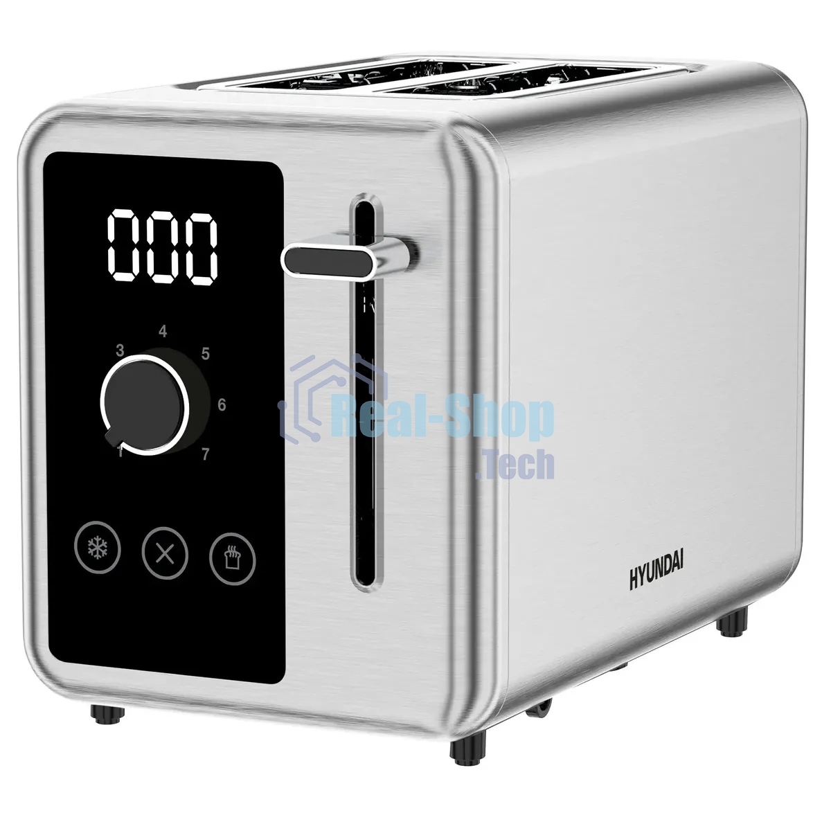 Тостер Hyundai HYT-3305 800Вт черный/серебристый
