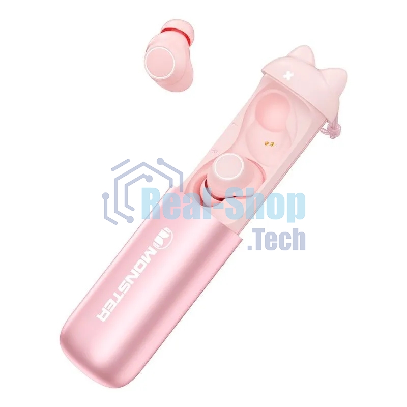 Наушники беспроводные MONSTER Melody розовые