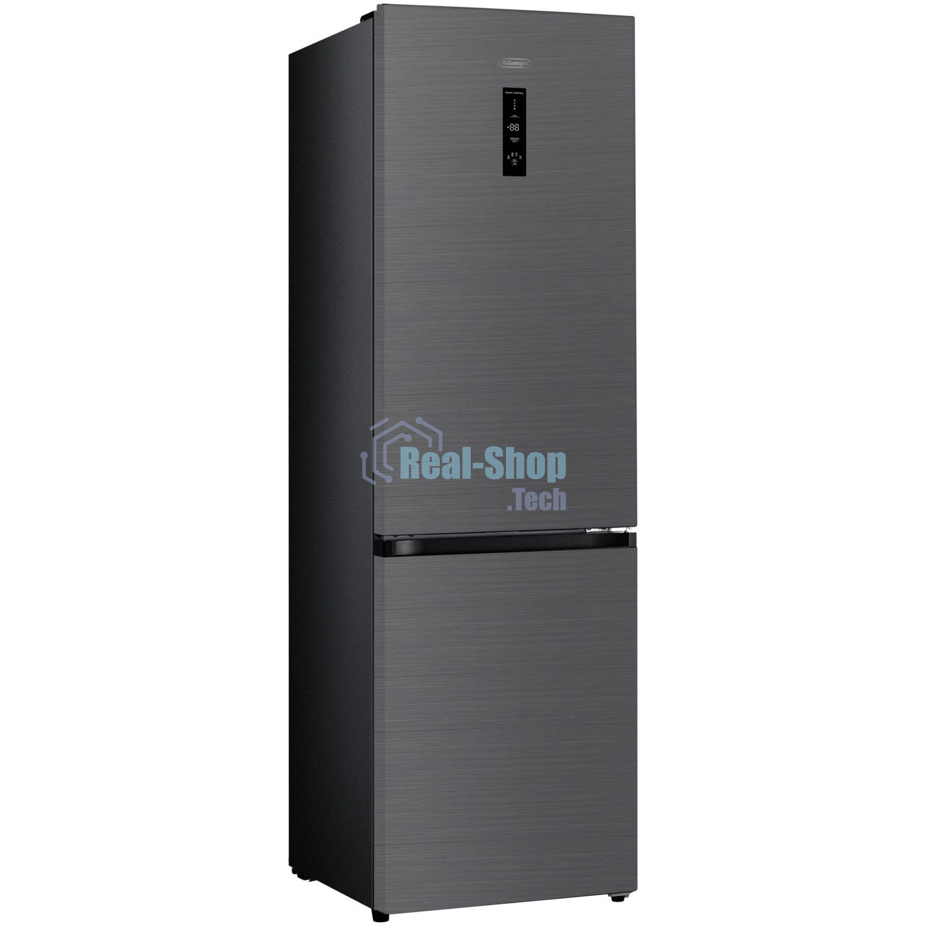 Холодильник DeLonghi DCS 19NFI IS DAMIANO серый двухкамерный 230/100л морозилка снизу, No Frost