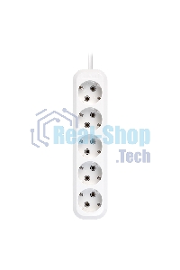 Удлинитель Smartbuy, 5 гнезд 7 метров 16А/3,5 кВт с заземлением ПВС 3х1,0 (SBE-16-5-07-Z)