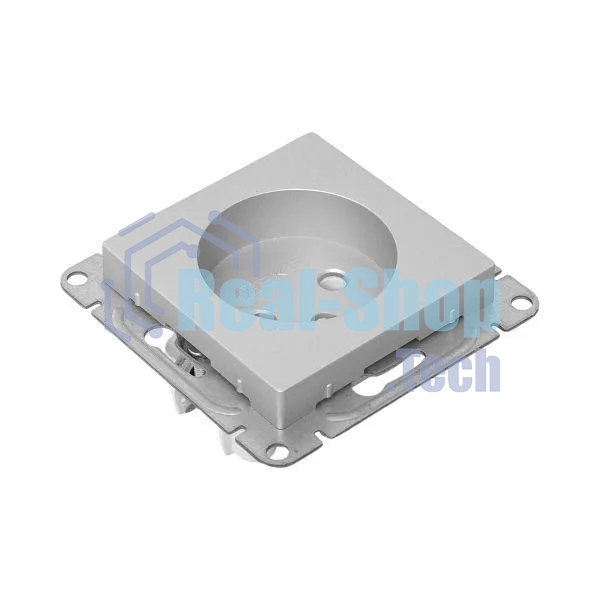 Розетка EKF UP1-SOA-100 СП Эпика 16А без заземл. без шторок механизм алюм.