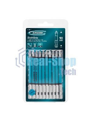 Бита Gross PZ2х90 мм, сталь S2, кругл., 10 шт.