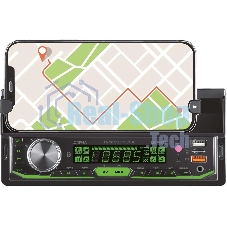 Автомагнитола Digma MCP-414, 1 DIN, Bluetooth, USB Type-A, AUX, пульт ДУ