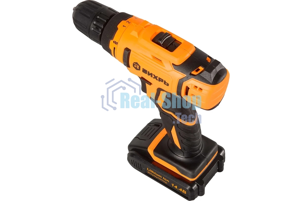 Дрель-шуруповерт аккумуляторная Вихрь ДА-14,4Л-2 72/14/15, Аккумуляторная, 14,4В