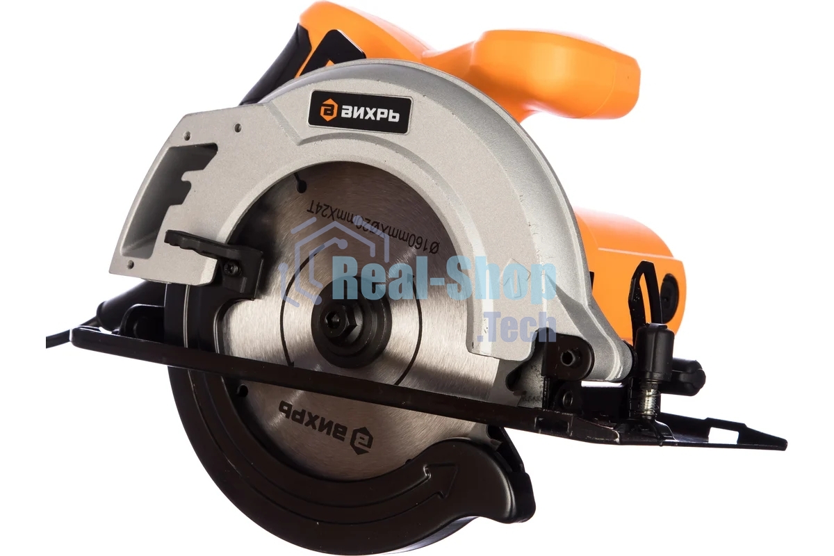 Дисковая пила ВИХРЬ ДП-160/1300 [72/11/4] 1300 Вт, 4500 об/мин, 160 мм, 4.4 кг