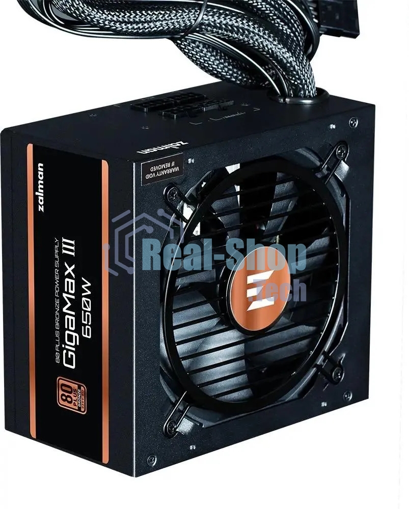 Блок питания Zalman GigaMax III 750W Retail (ZM750-GV3), 750Вт, 80 PLUS Bronze, 120мм, черный