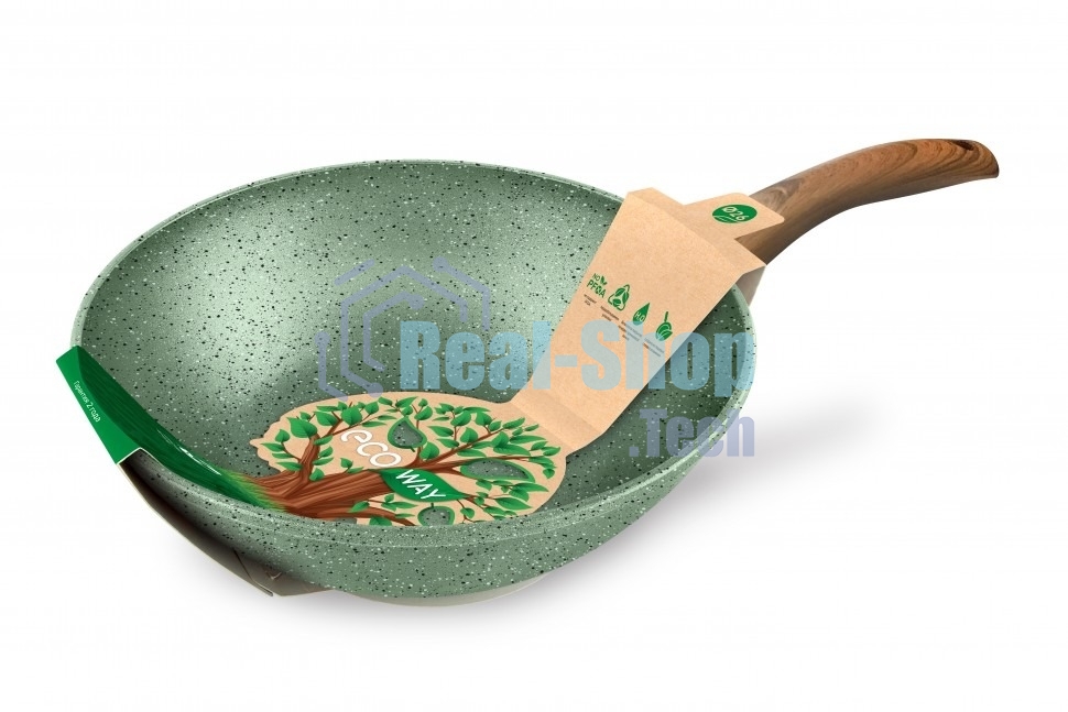 Сковорода вок 26 НЕВА МЕТАЛЛ ПОСУДА EW3126 ECO WAY н/р
