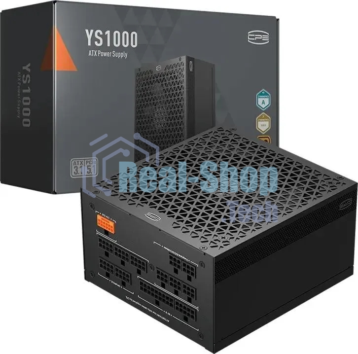 Блок питания PcCooler ATX 1000W P5-YS1000 -G1F Gen.5 80 PLUS gold (20+4pin) APFC 120мм fan 12xSATA Cab Manag RTL