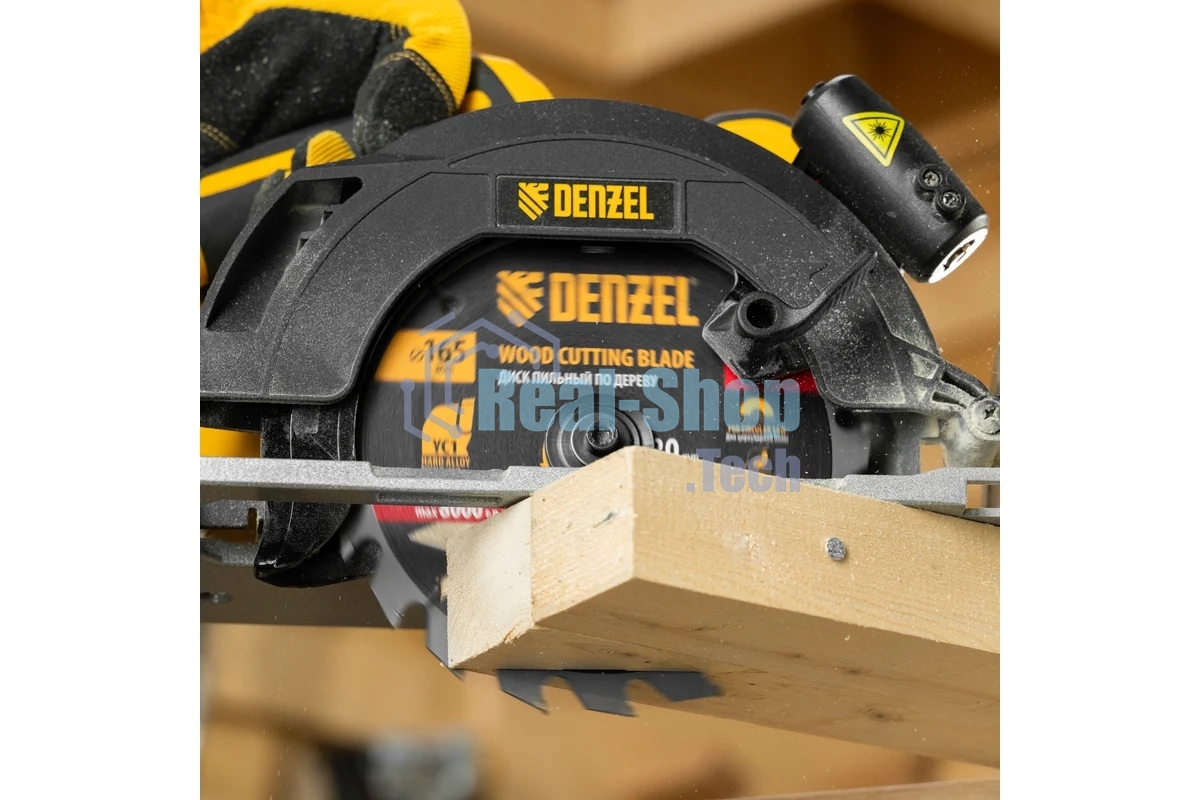 Пильный диск по дереву с гвоздями Denzel ф165 х 20 мм, 20 зубов 733917