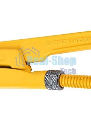 Трубный рычажный ключ №2 с прямыми губками Deli DL105155 420мм, раскрытие губок 0-55мм, сталь Cr-V