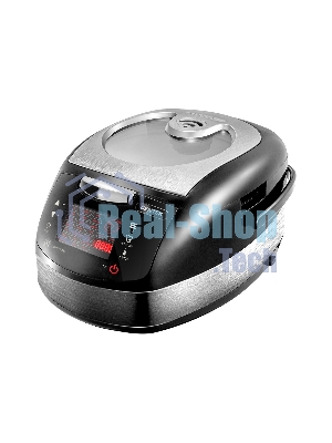 Мультиварка Centek CT-1472 Ceramic черный/сталь, 860 Вт, 5.0 л, LED, 21 программа