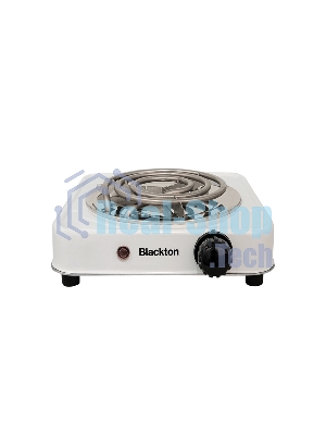 Плита настольная электрическая Blackton Bt HP100S белый, 1 кВт, ТЭН, конфорки - 1, металл, поворотные переключатели
