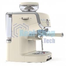 Кофейная станция BQ CM5000 бежевый, исп. кофе - зерновой/молотый, 2 л, 1560 Вт, 15 бар