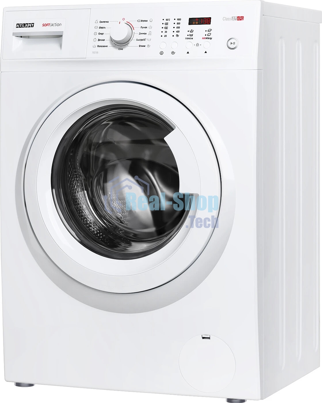 Стиральная машина Atlant СМА 40М105-00 белый, загрузка фронтальная 4 кг, 1000 об/мин., класс: А+