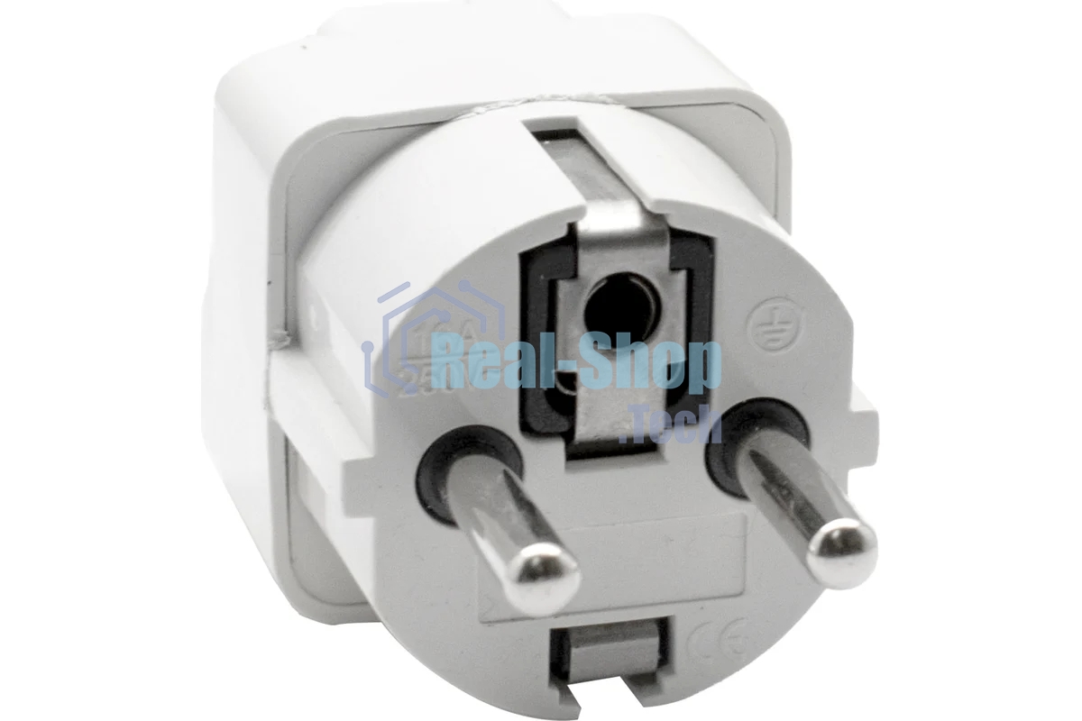 Адаптер сетевой универсальный OXION 220В, 16А, пластик PC, медь, OX-SKTADP220PBAG