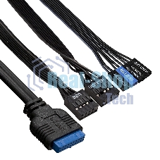 Компьютерный корпус Miditower ExeGate AA-442U2 (ATX, без БП, 1хUSB+2хUSB 3.0, аудио, черный)
