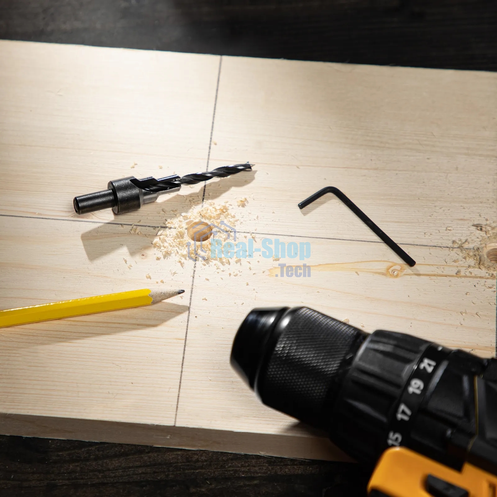 Набор сверл под конфирмат Denzel 3-5 мм, 4 шт