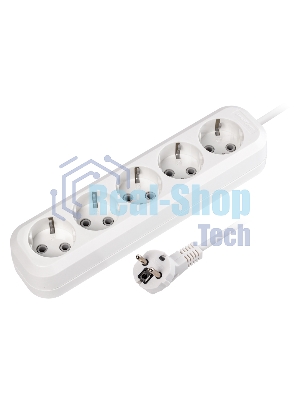 Удлинитель Smartbuy, 5 гнезд 7 метров 16А/3,5 кВт с заземлением ПВС 3х1,0 (SBE-16-5-07-Z)