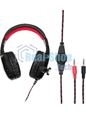 Гарнитура Oklick HS-L320G Phoenix чёрный, проводная, 3.5 мм