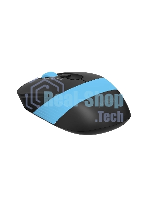 Мышь беспроводная A4Tech Fstyler FG10 черный/синий, 2000 dpi, радиоканал, USB, кнопки - 4