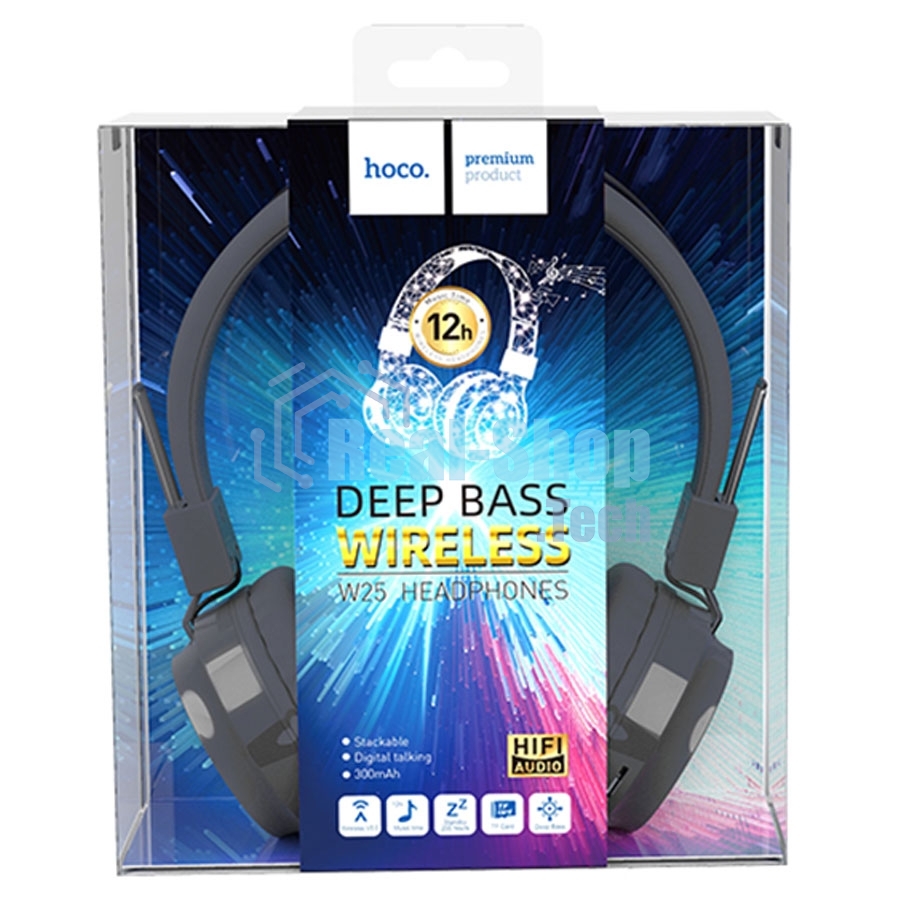 Гарнитура беспроводная полноразмерная HOCO W25, серый