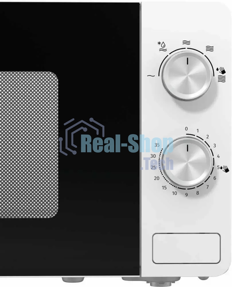 Микроволновая печь Gorenje MO20E1W белый, 20 л, 800 Вт, переключатели - поворотный механизм