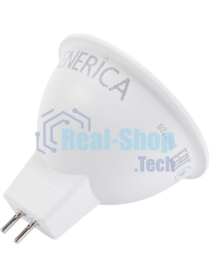 Лампа cветодиодная LED MR16 IEK LL-MR16-08-230-30-GU5-G софит 8Вт 230В 3000К GU5.3 GENERICA