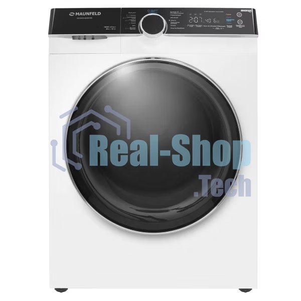 Стирально-сушильная машина Maunfeld MFWD14157WH06 белый, загрузка фронтальная 7 кг, 1400 об/мин., класс: А