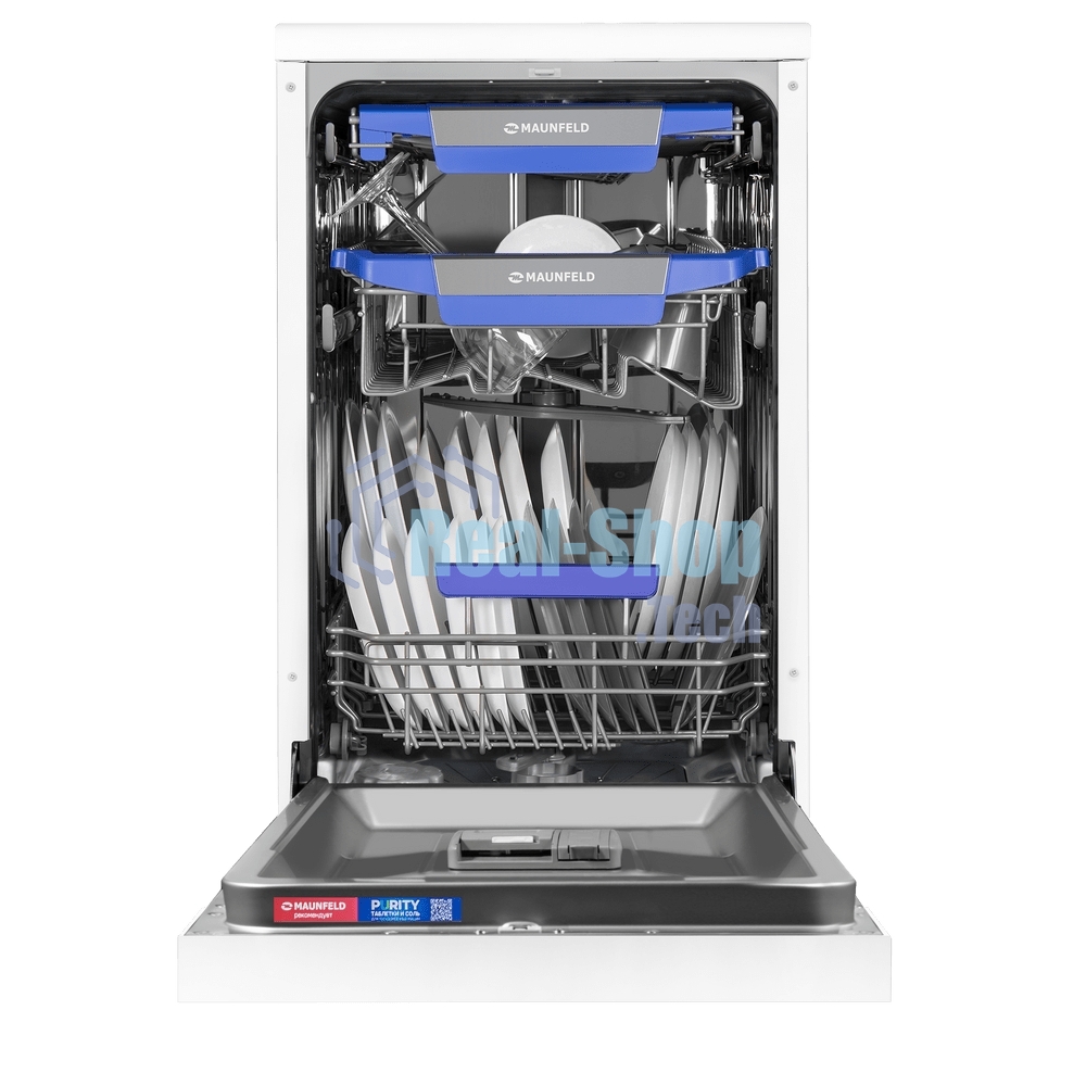 Посудомоечная машина MAUNFELD MWF45230W, белый, 45 см, 10 компл., 49 дБ, класс A++