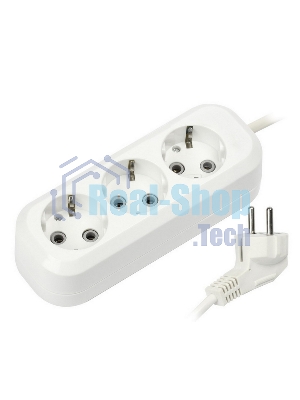 Удлинитель Smartbuy (SBE-16-3-1.5-Z) 3 гнз х 1,5 м (16А/3.5 кВт, ПВС 3х1.0)